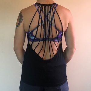 Lorna Jane Black Strappy Tank